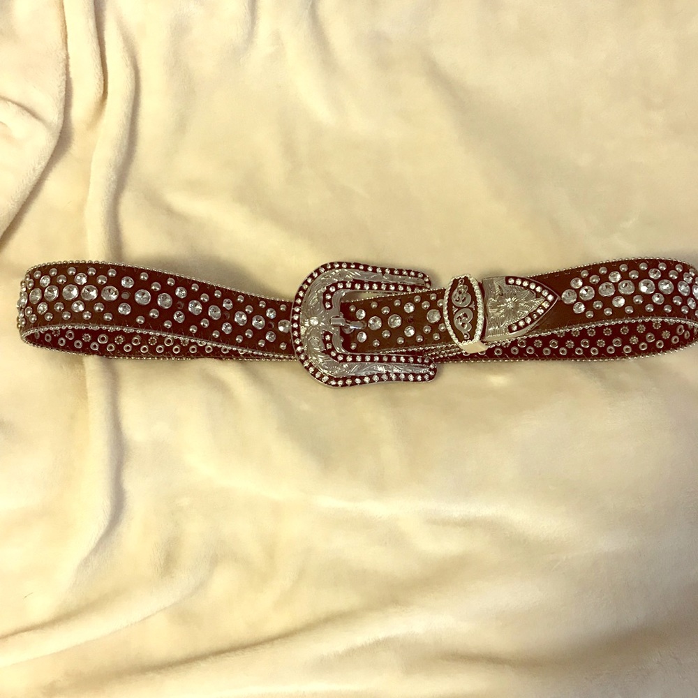 Black bling belt